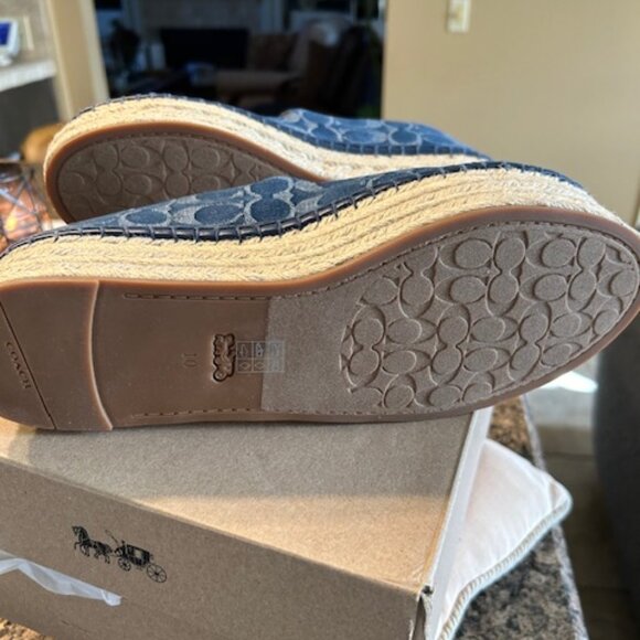 Coach Carmela Espadrille In Signature Denim - Picture 7 of 10